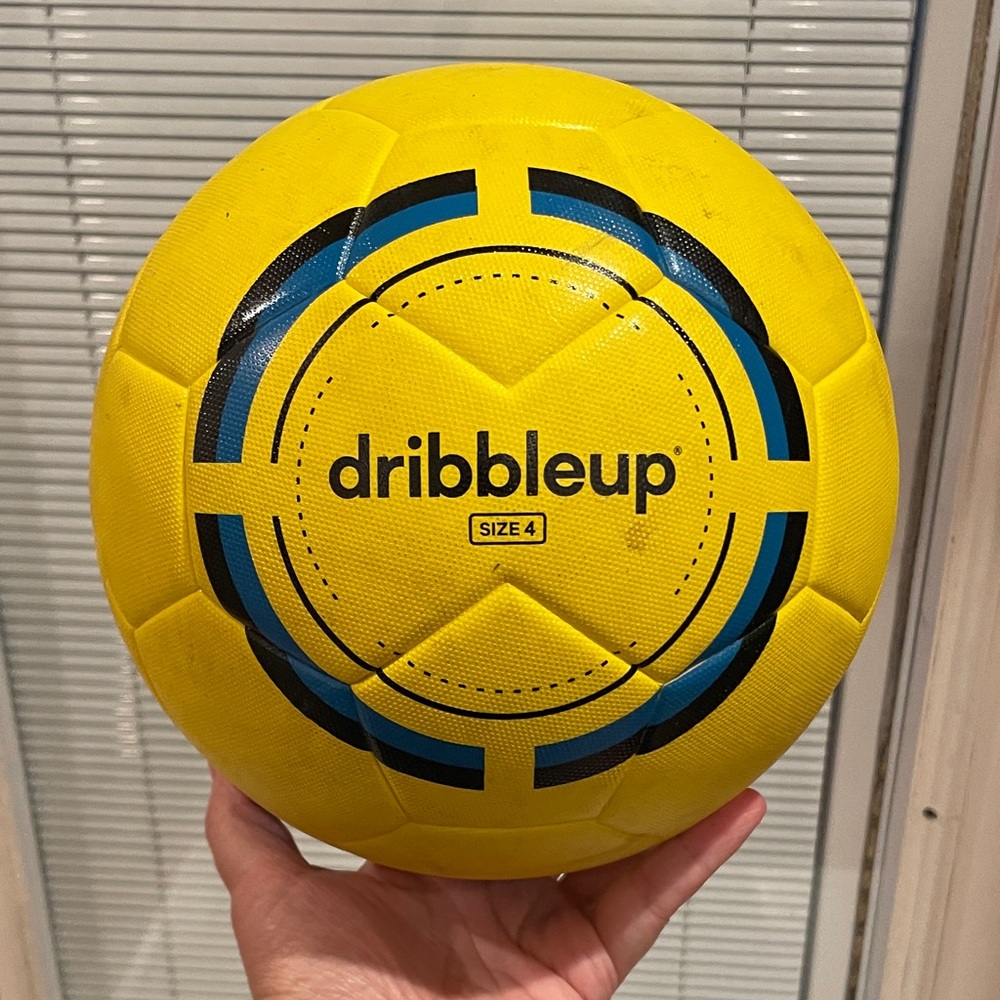 DribbleUp Yellow Soccer Ball Size 4